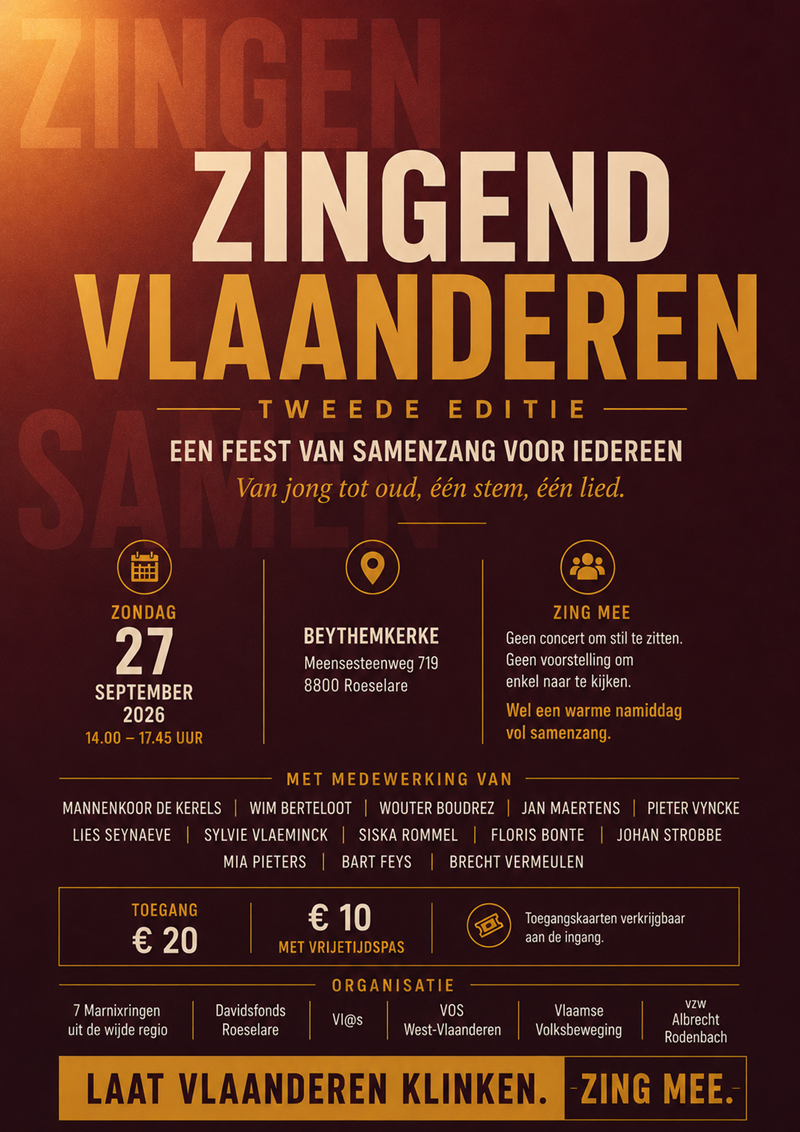 Zingend Vlaanderen 2026